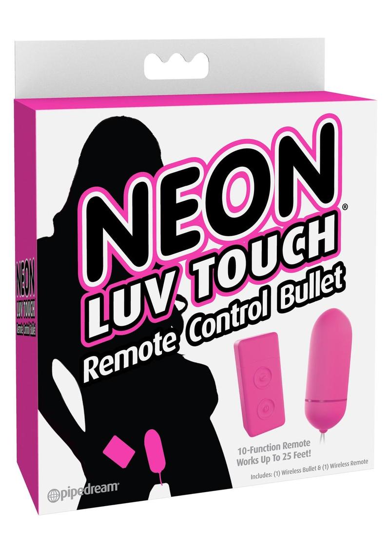 Control remoto Neon Luv Touch Bullet impermeable rosa