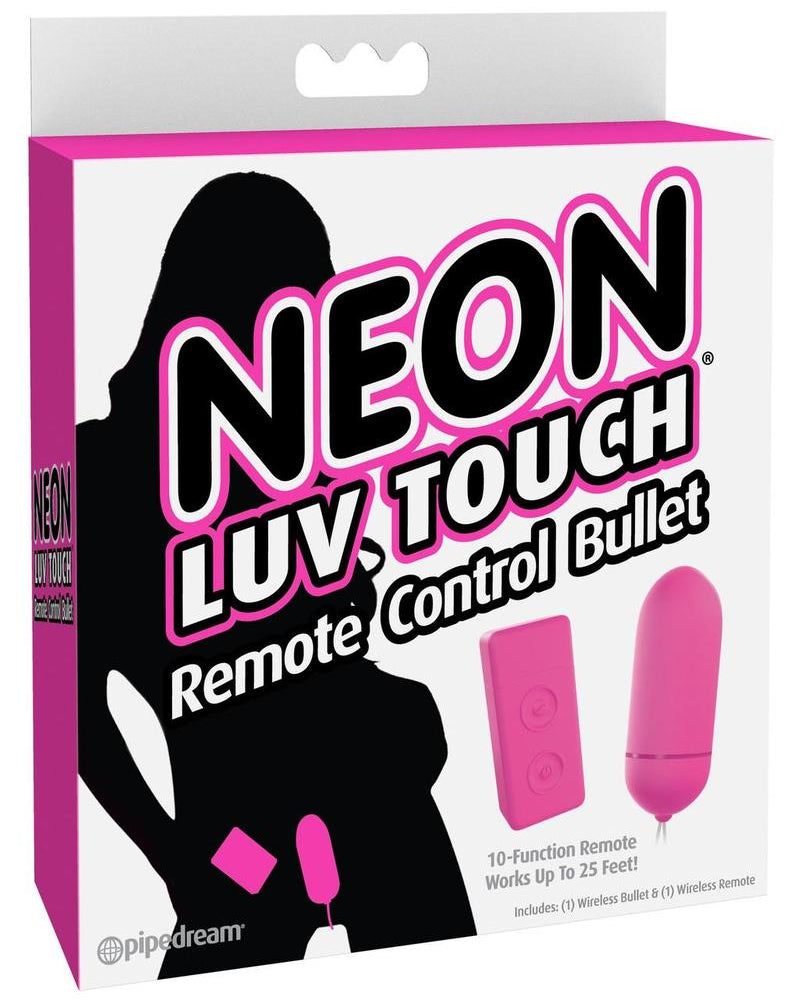 Control remoto Neon Luv Touch Bullet impermeable rosa