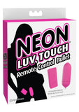 Control remoto Neon Luv Touch Bullet impermeable rosa
