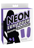 Control remoto Neon Luv Touch Bullet resistente al agua, color morado