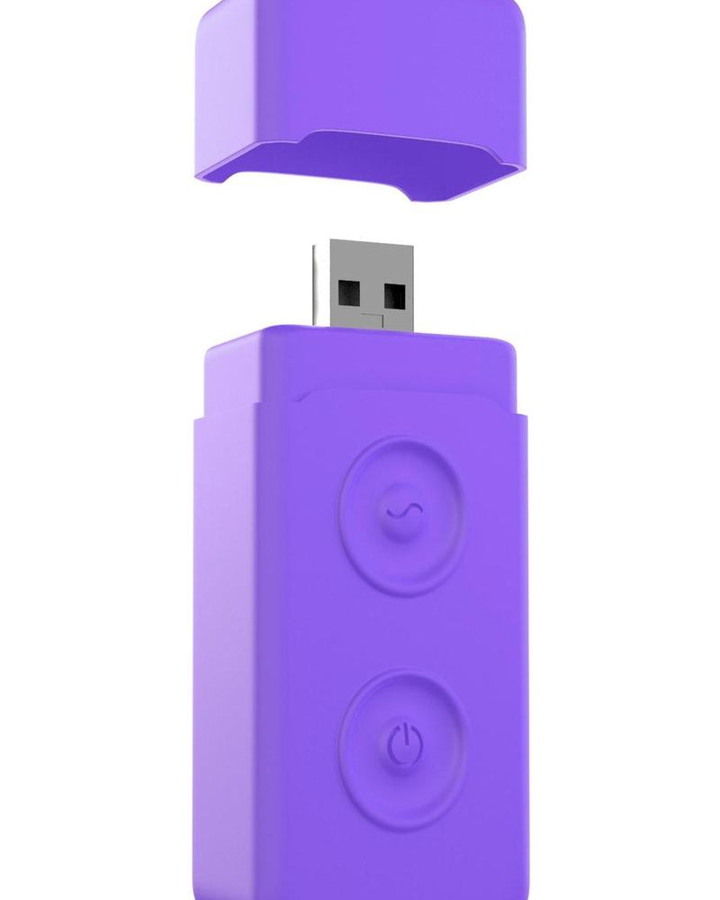 Control remoto Neon Luv Touch Bullet resistente al agua, color morado