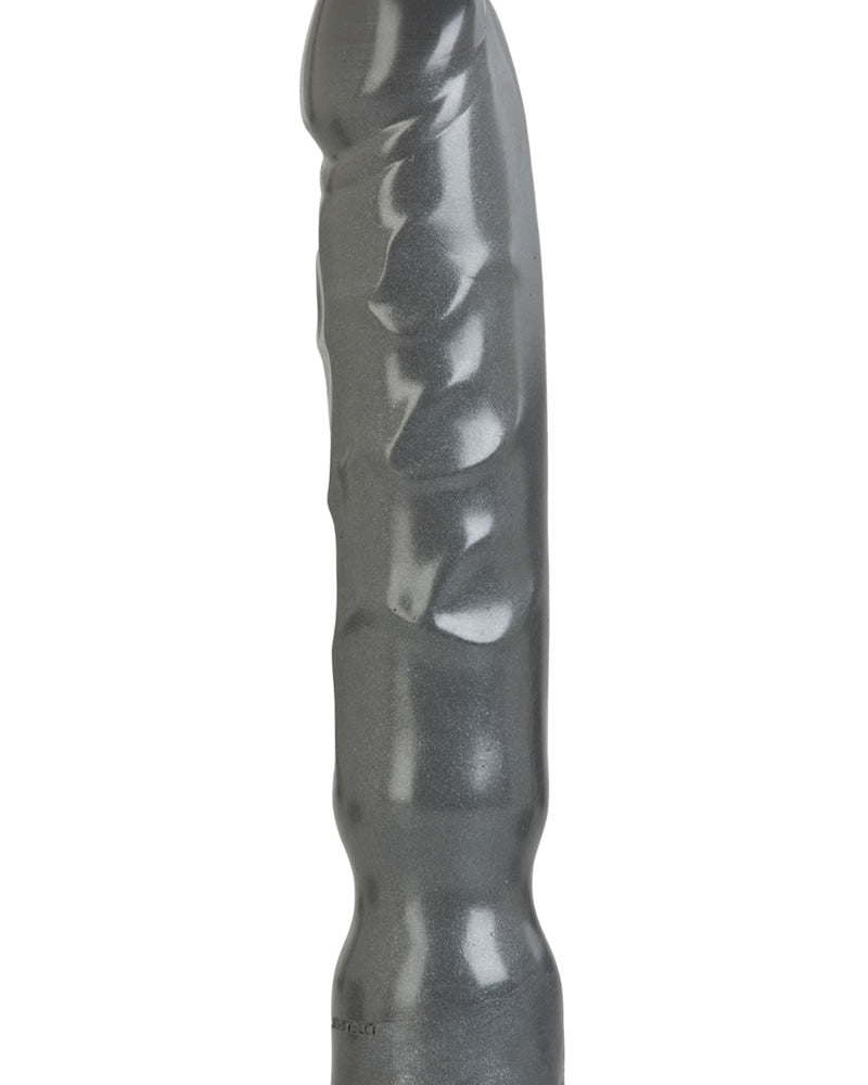 Consolador American Bombshell Big Boy gris de 12 pulgadas de largo y 7,2 pulgadas de circunferencia