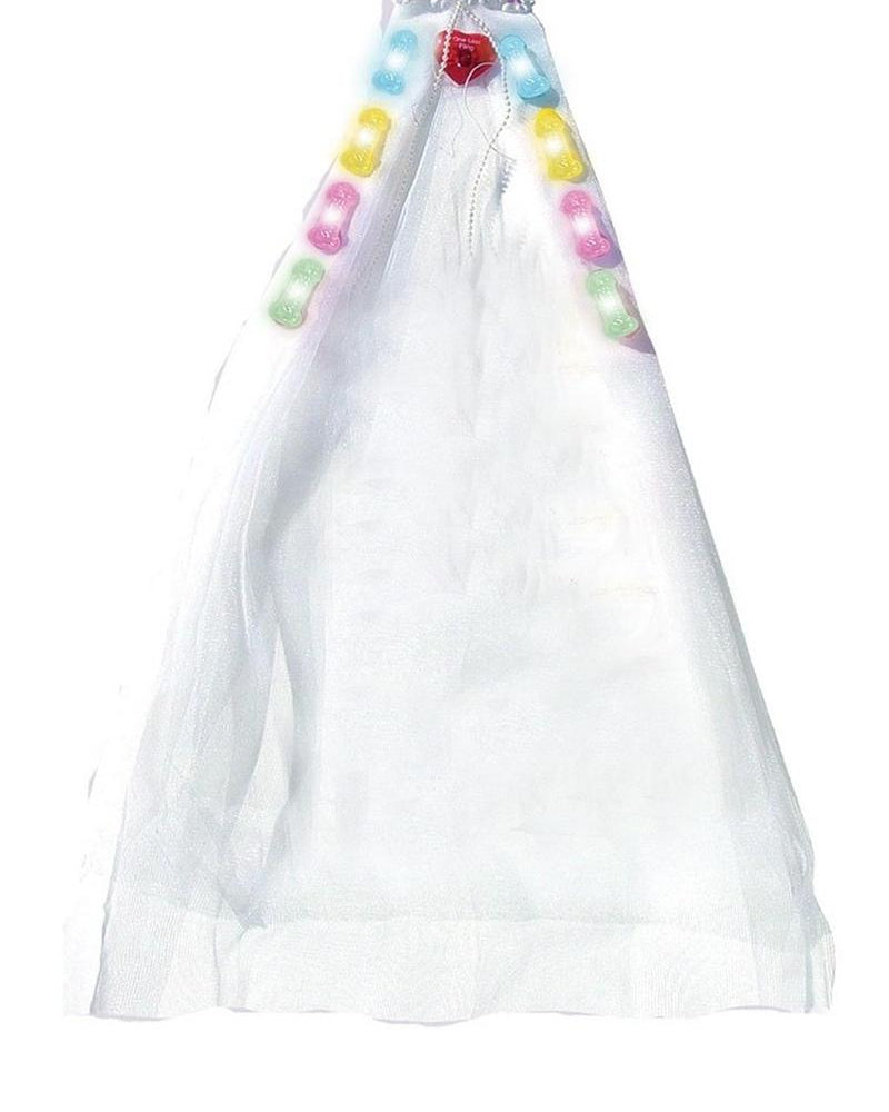Bachelorette Party Light Up Party Veil Multi ColorFlashing Penis