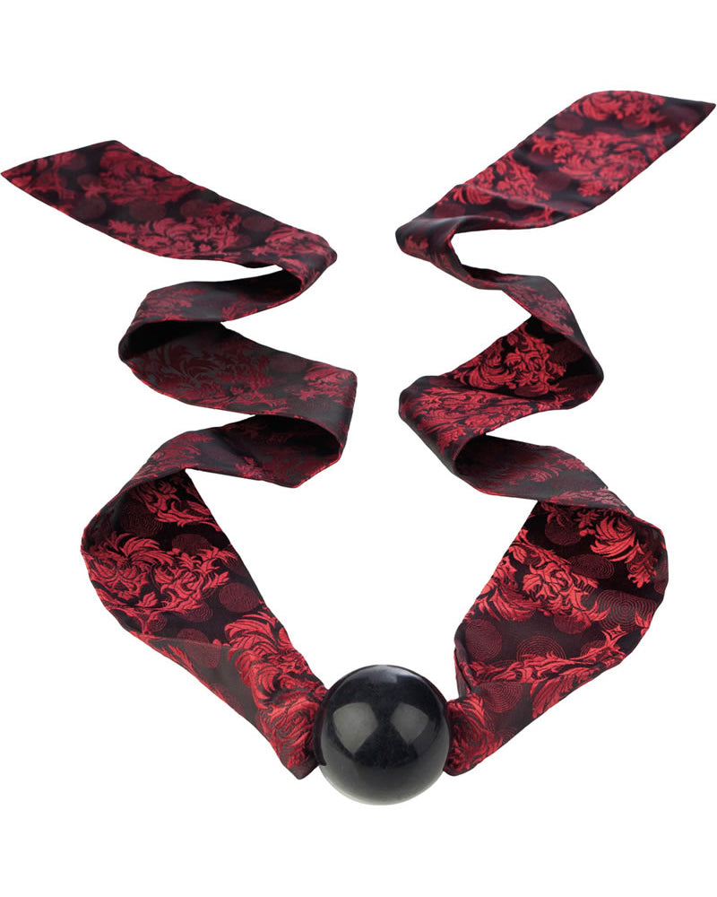 Mordaza de bola Scandal roja y negra