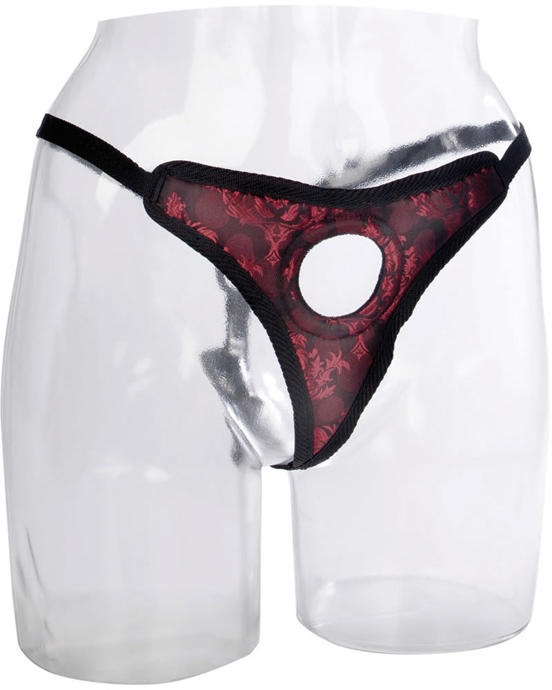 Scandal Thong Harness Red/Black