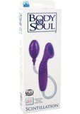 Bomba de clítoris de silicona Body And Soul Scintillation resistente al agua color morado