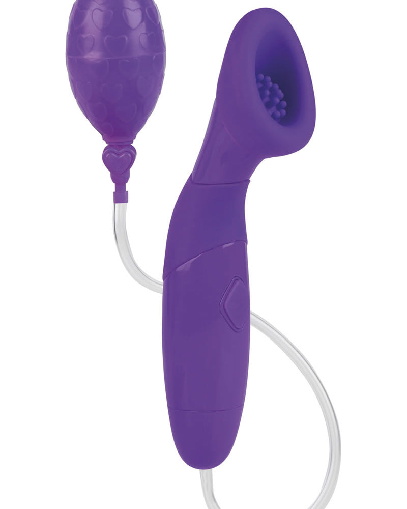 Bomba de clítoris de silicona Body And Soul Scintillation resistente al agua color morado