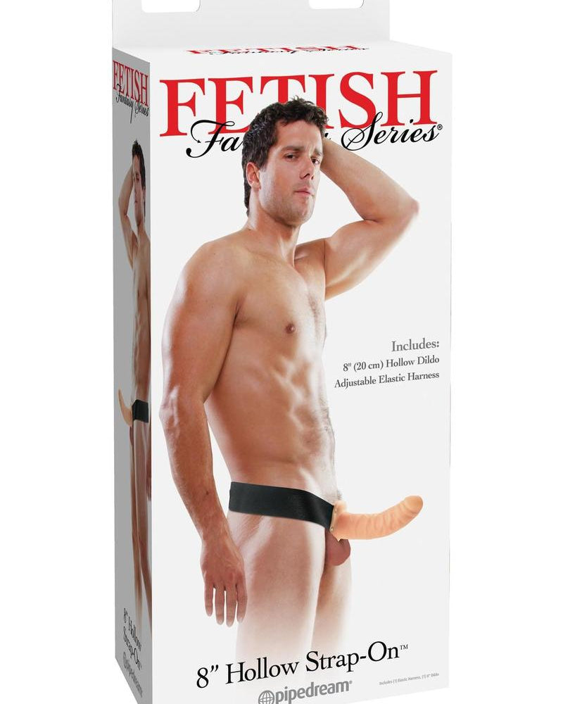 Fetish Fantasy Hollow Adjustable Strap On 8 Inch Flesh
