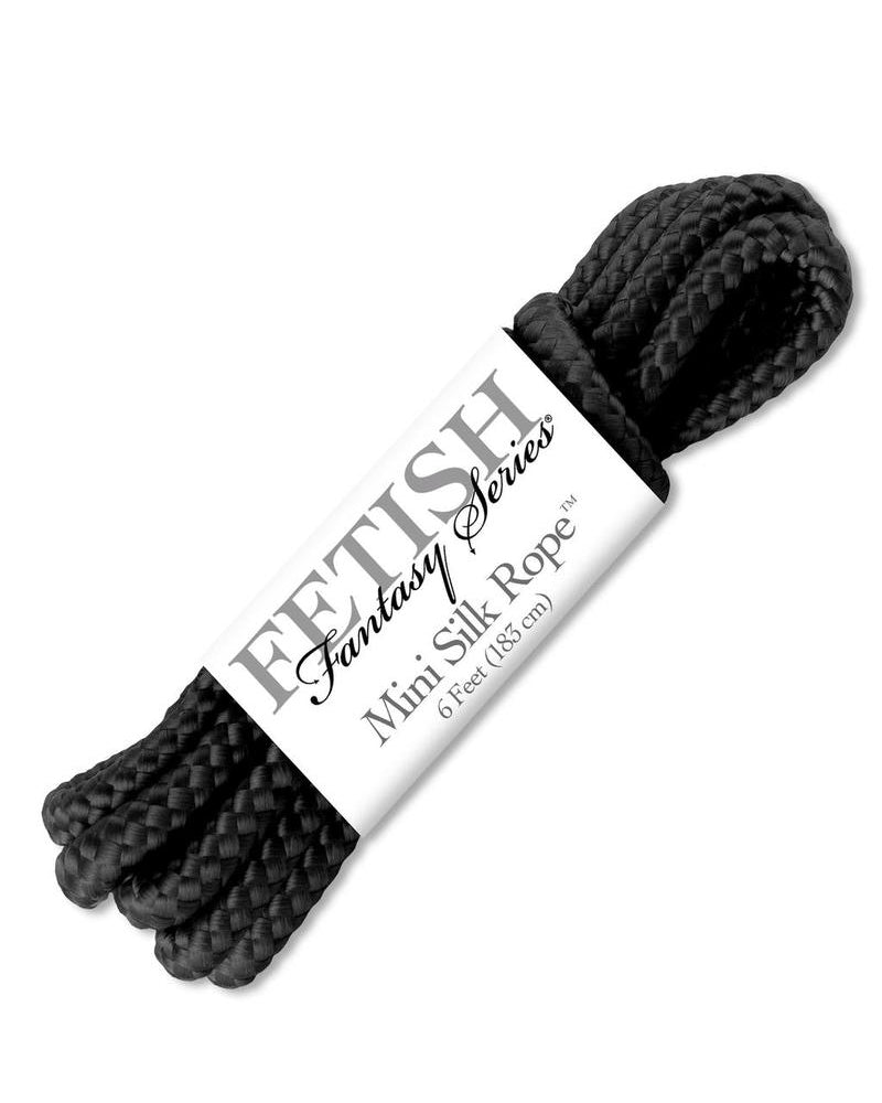 Fetish Fantasy Mini Silk Rope Black 6 Feet