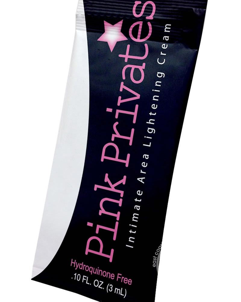 Crema aclaradora para zonas íntimas Pink Privates, expositor de mostrador, 50 muestras cada una