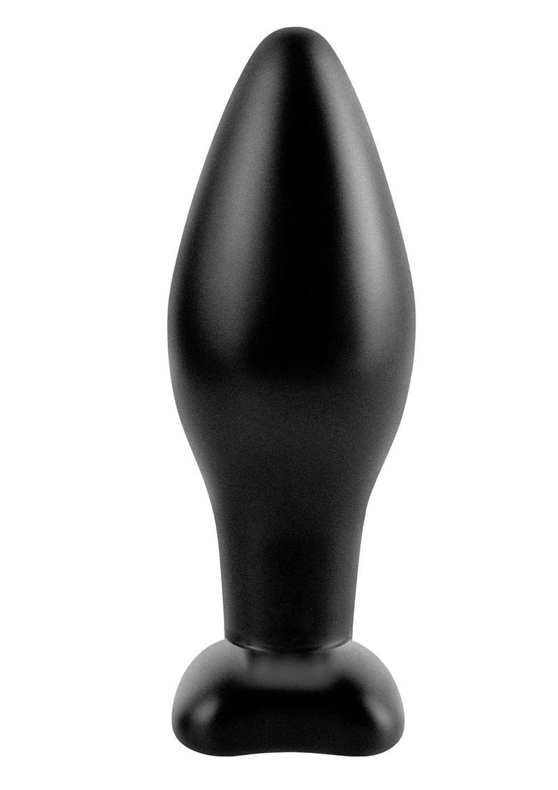 Kit de tapón anal de silicona de tamaño mediano de la colección Anal Fantasy, color negro, 4,25 pulgadas