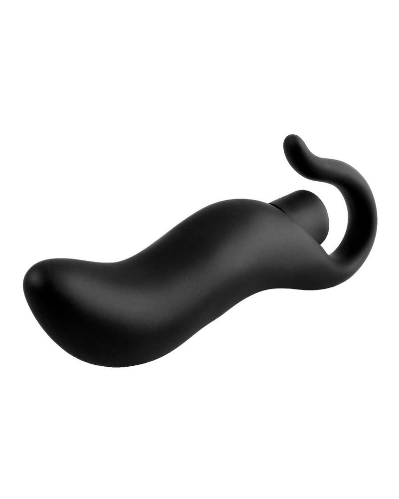 Anal Fantasy Collection Pull Plug Silicone Vibe Waterproof Black 3.25 Inch
