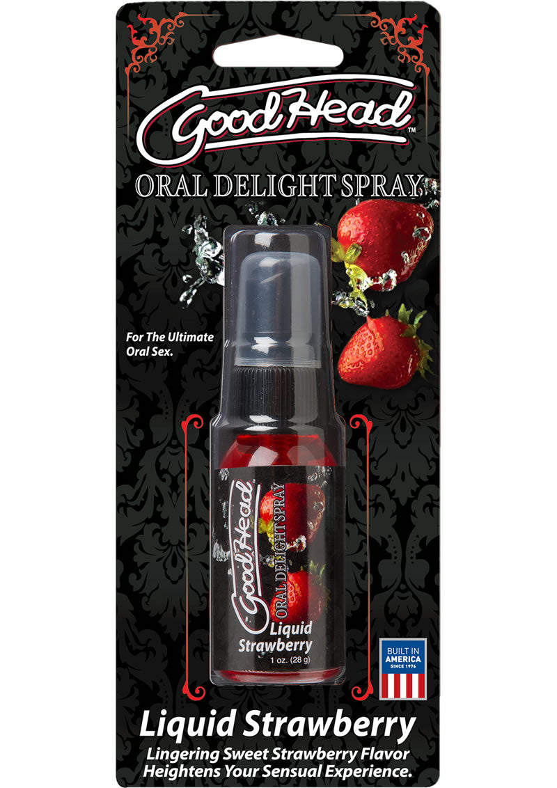 Spray líquido Goodhead Oral Delight sabor fresa, 1 onza