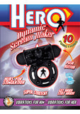 Anillo para el pene Hero Dynamic Scream Maker resistente al agua, color negro