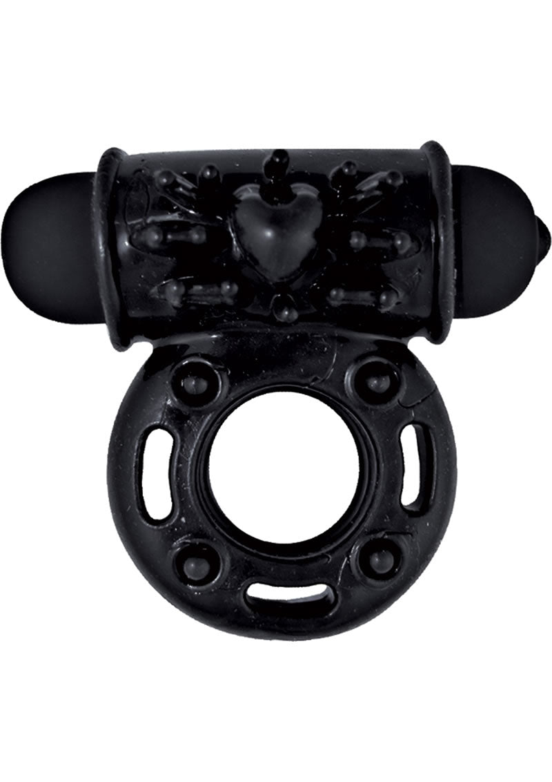 Anillo para el pene Hero Dynamic Scream Maker resistente al agua, color negro