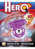 Anillo para el pene Hero Dynamic Scream Maker resistente al agua, morado