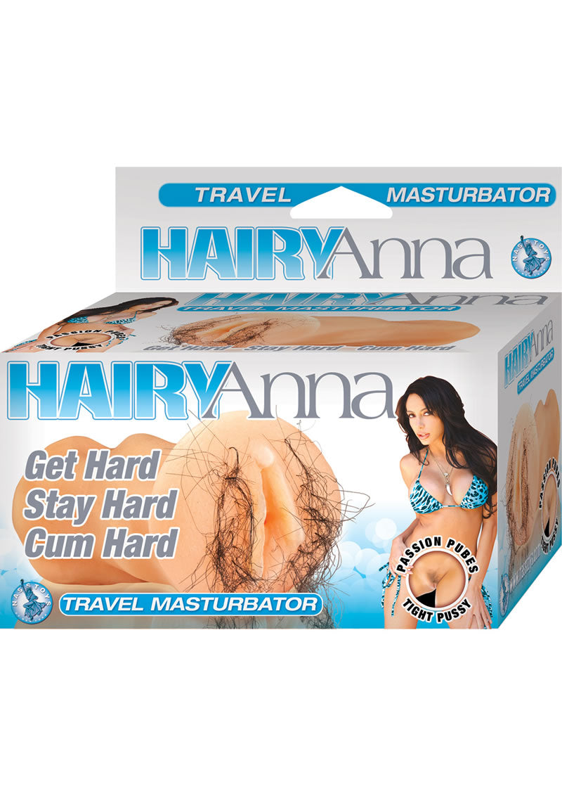 Hairy Anna Travel Pussy Masturbator Waterproof Flesh 5.5 Inch