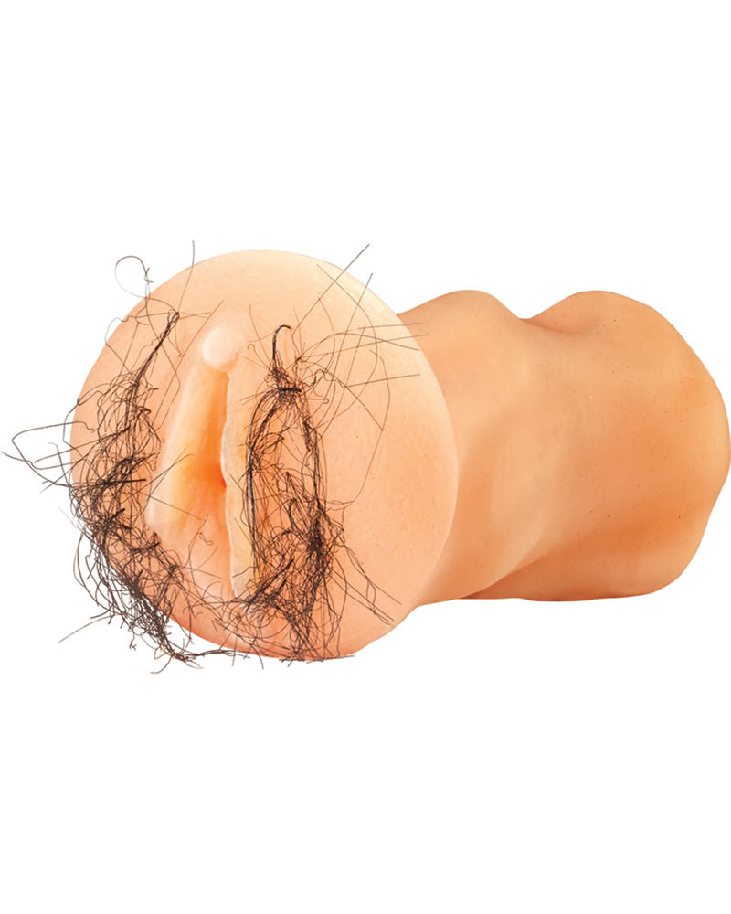 Masturbador de viaje Hairy Anna, impermeable, color carne, 5,5 pulgadas