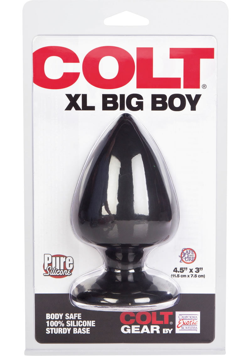 Colt XL Big Boy Silicone Anal Plug Black 4.5 Inch