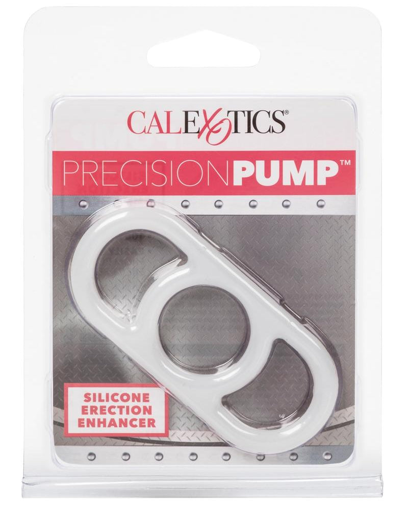 Precision Pump Erection Enhancer Silicone Cock Ring Clear