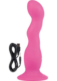 Rechargeable Love Rider Wireless G Silicone Vibrator Waterproof Pink 5.25 Inch