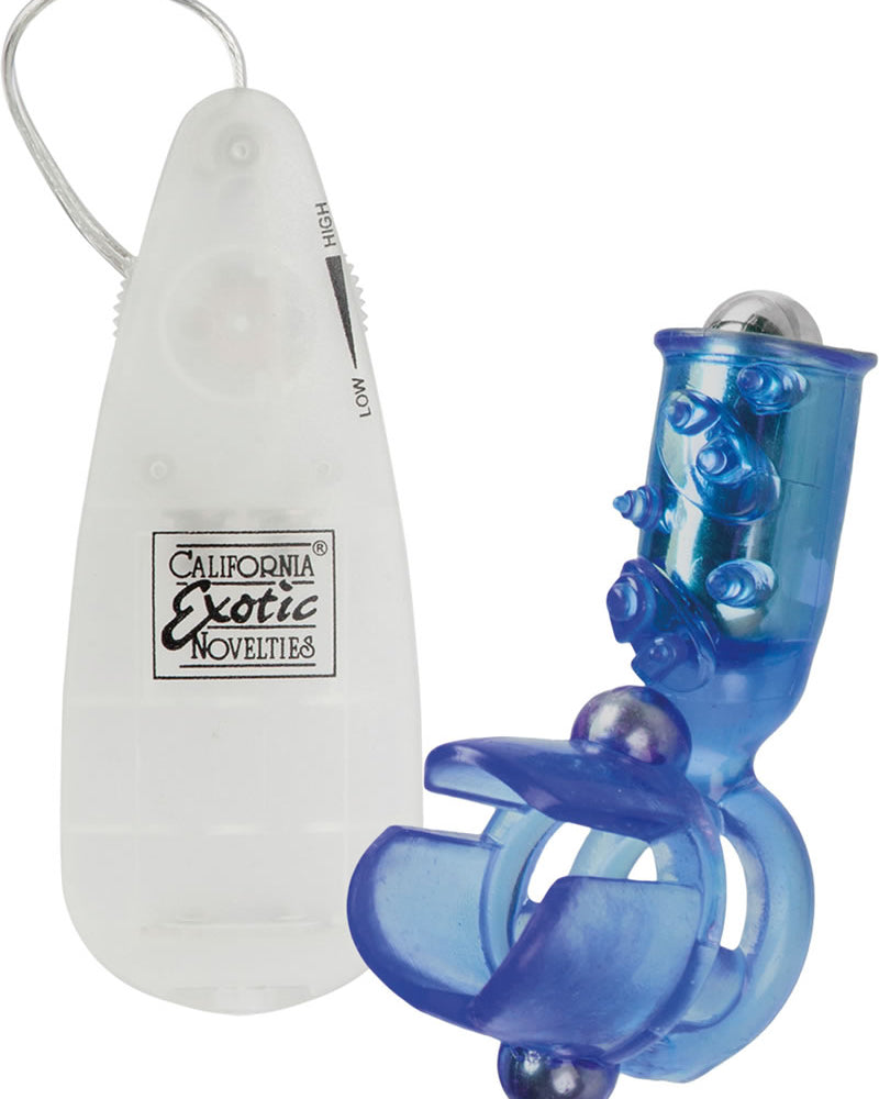 Anillo de jaula con control remoto y cuentas de carga superior Up Hook It Up, resistente al agua, color azul