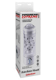 Pipedream Extreme Roto Bator Mouth Masturbator Clear 9.5 Inch