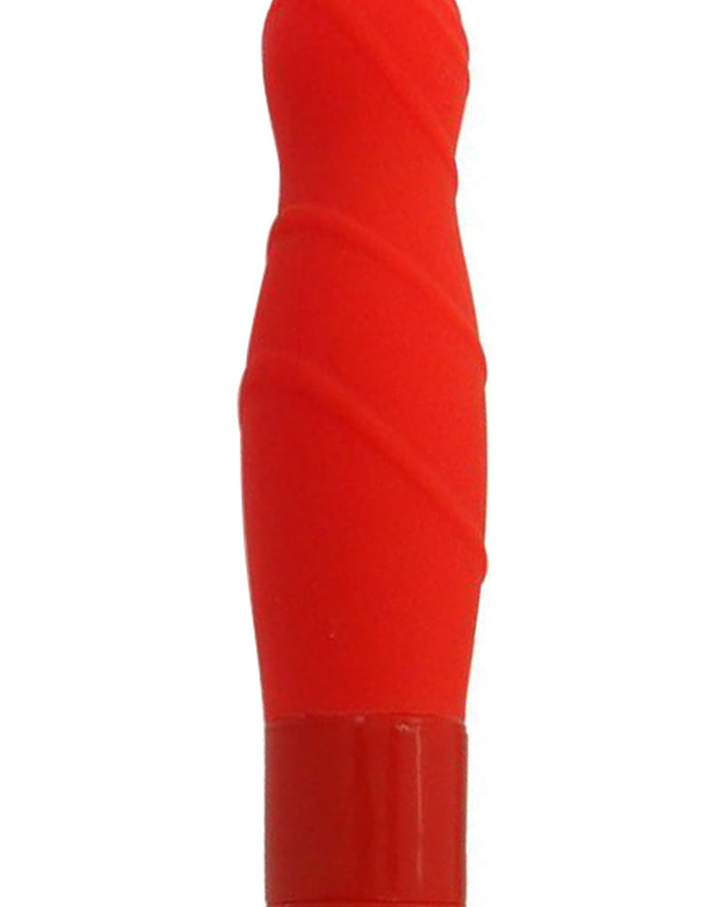 Vibrador de silicona de múltiples velocidades Pure Carress resistente al agua Coral de 4,25 pulgadas