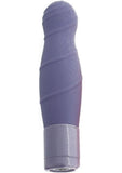 Pure Carress Multi Speed Silicone Vibe Waterproof Lavender 4.25 Inch
