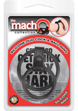 Macho Silicone Duo Cock And Ball Ring Black