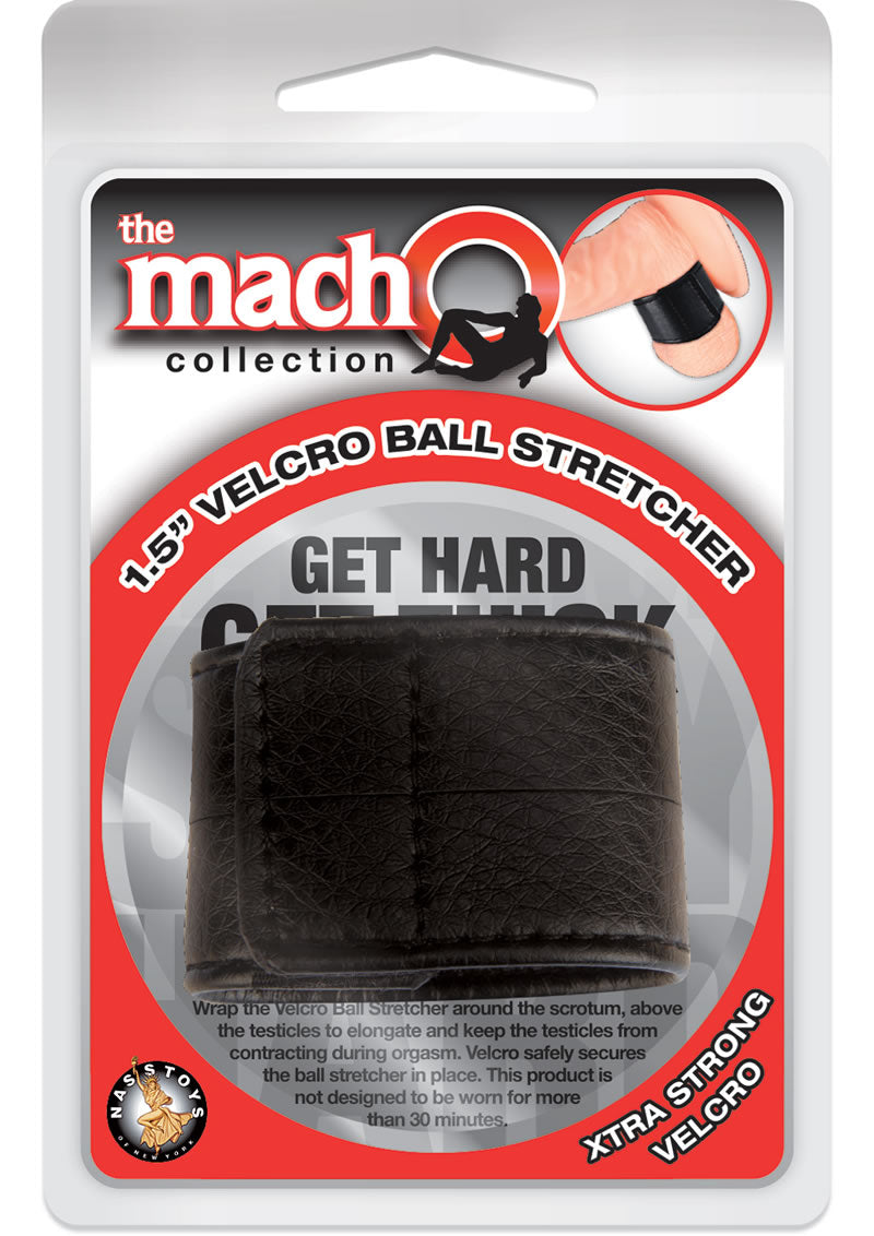 Macho Velcro Ball Stretcher Black 1.5 Inch