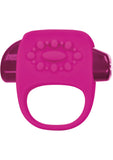 Key Halo Silicone Vibrating Ring Waterproof Raspberry Pink