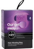 Key Halo Silicone Vibrating Ring Waterproof Lavender