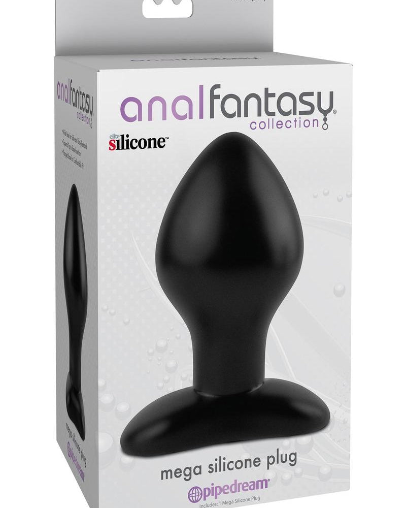 Anal Fantasy Collection Mega Silicone Plug Black 5 Inch