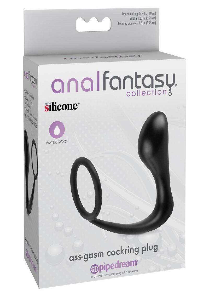 Anal Fantasy - Collection Ass-Gasm Cockring Plug - Black