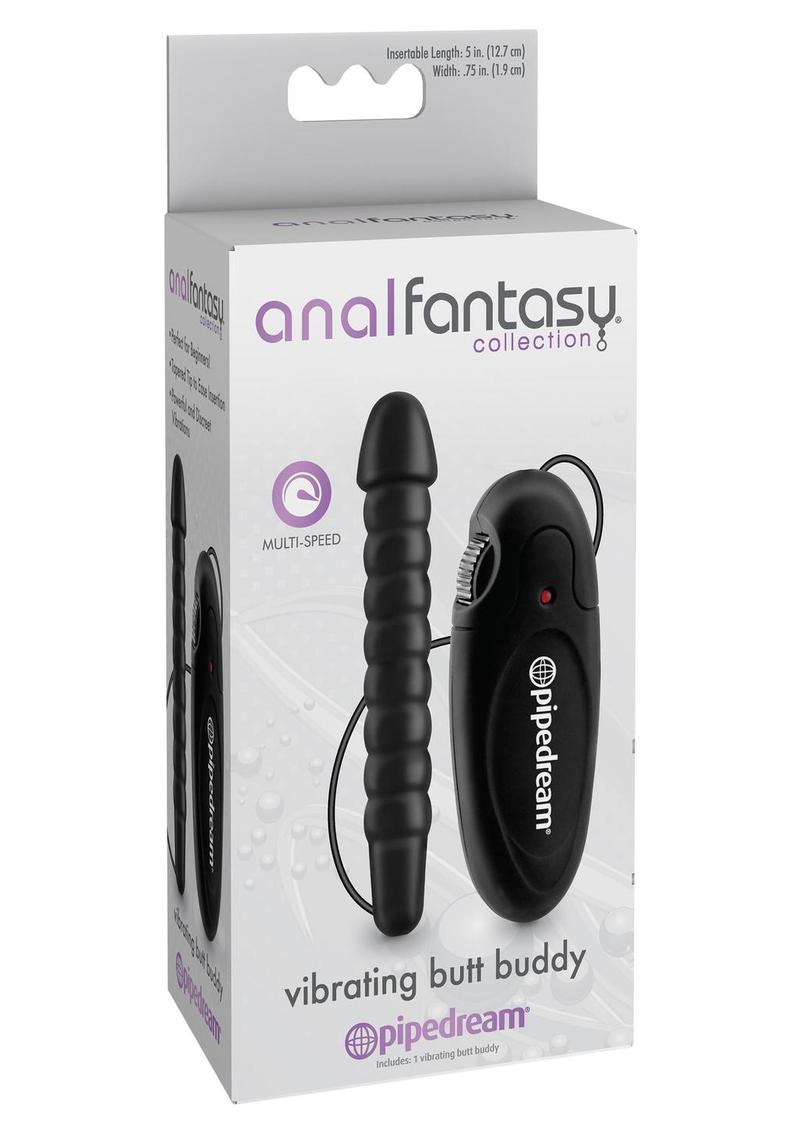 Anal Fantasy Collection Vibrating Butt Buddy Black 5 Inch