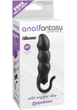 Anal Fantasy Collection Silicone Wild Wiggler Vibe Black 3.5 Inch