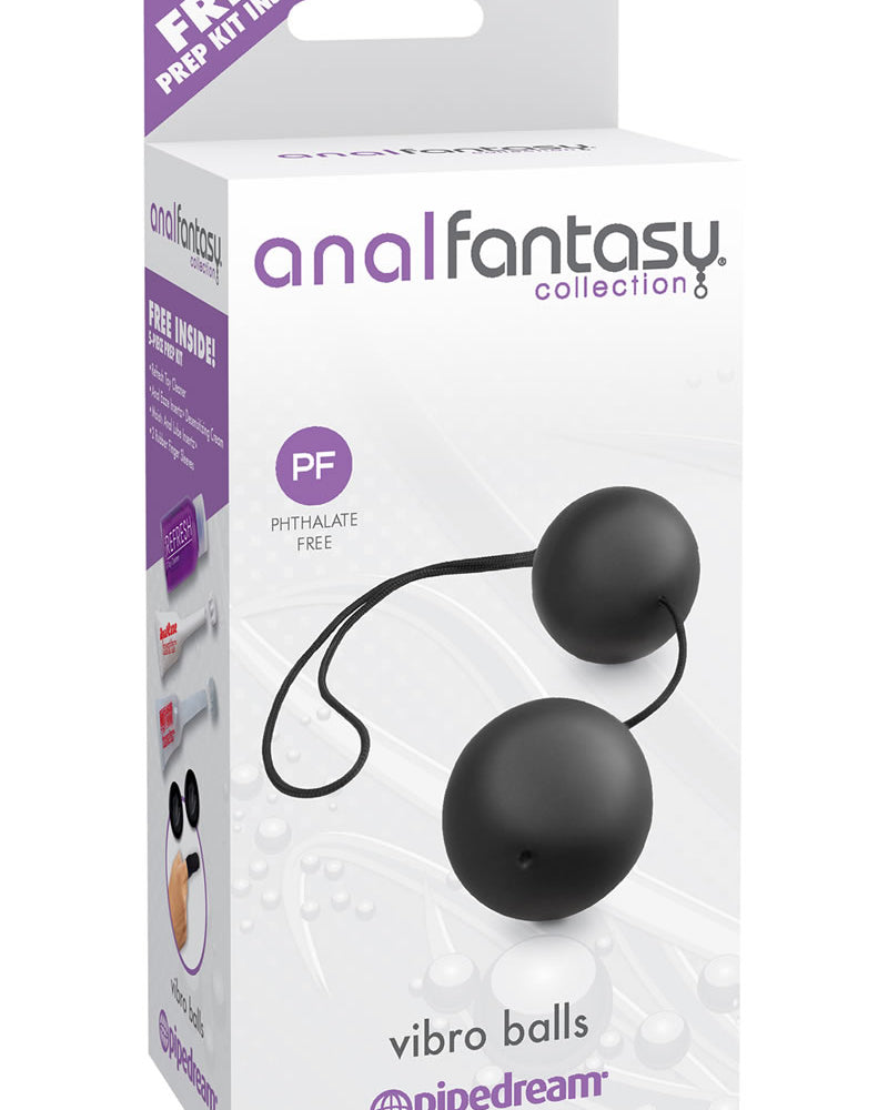 Bolas vibradoras negras de la colección Anal Fantasy