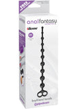 Anal Fantasy Collection - Perlas de silicona para novio, color negro, 12 pulgadas