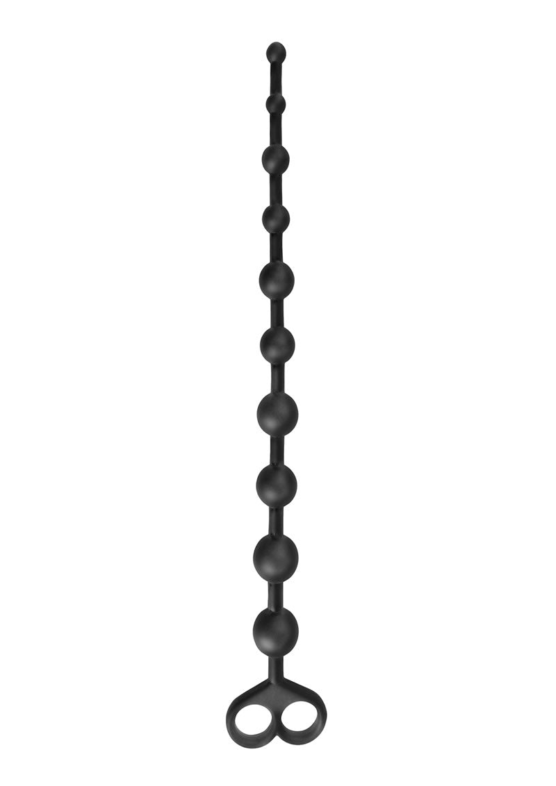 Anal Fantasy Collection Silicone Boyfriend Beads Black 12 Inch