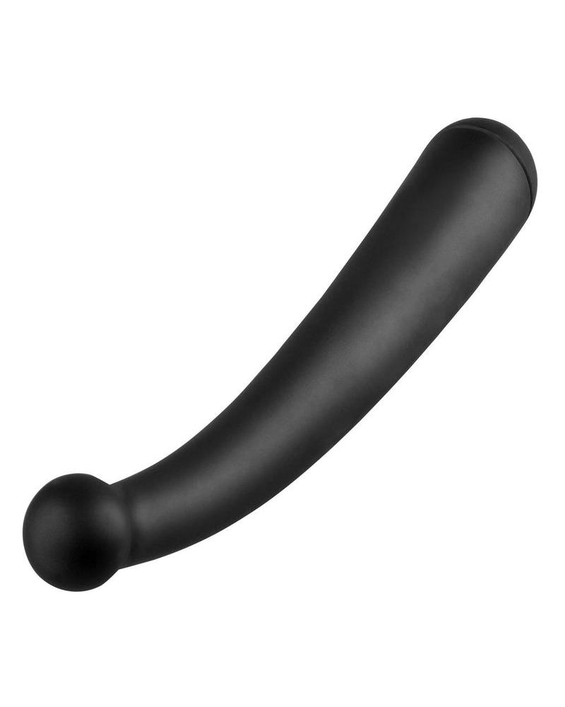 Sonda vibratoria curva Anal Fantasy Collection resistente al agua, color negro, 6,75 pulgadas