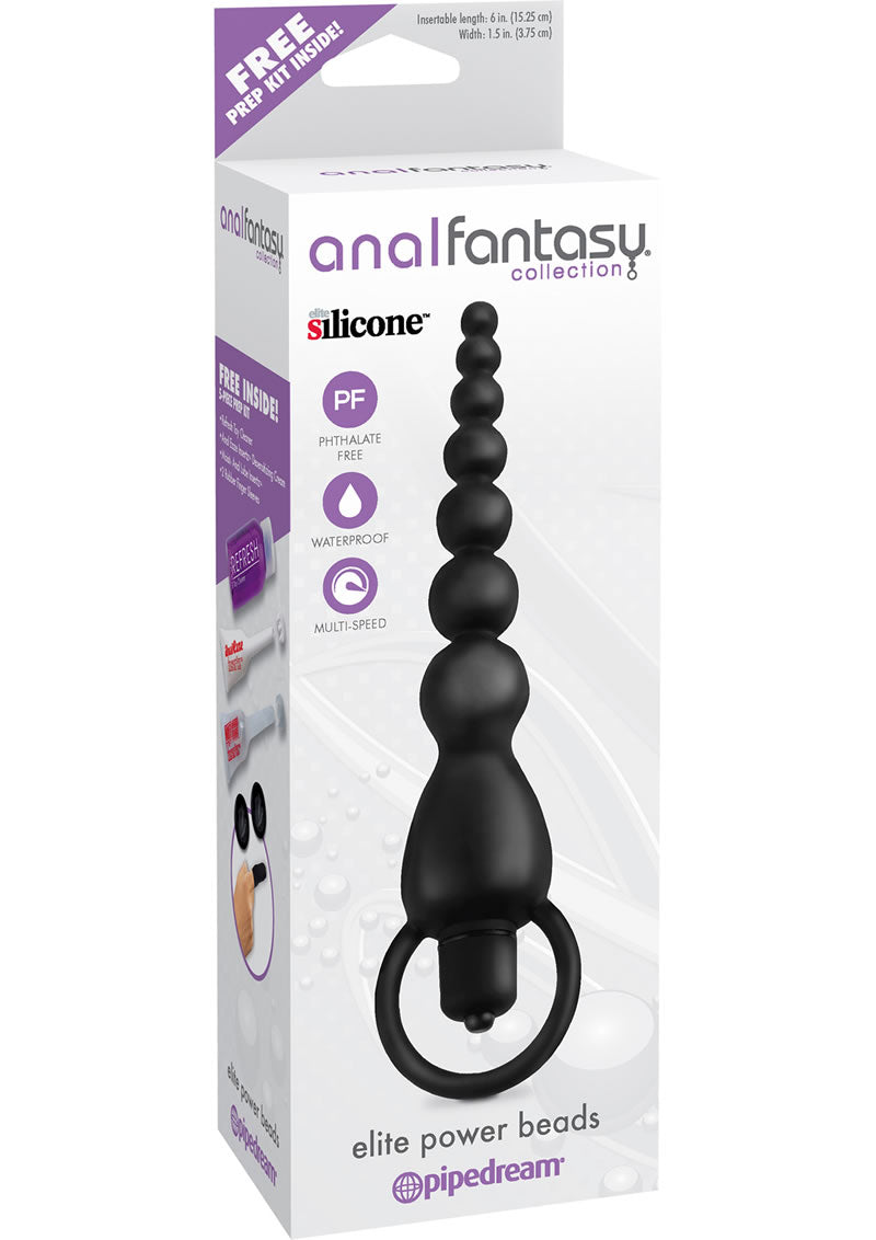 Anal Fantasy - Collection Elite Power Beads Waterproof - Black