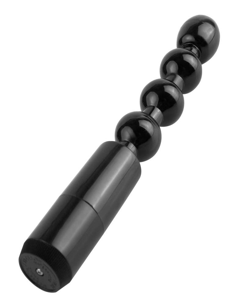 Anal Fantasy Collection Power Beads - Perlas impermeables de color negro de 5,25 pulgadas