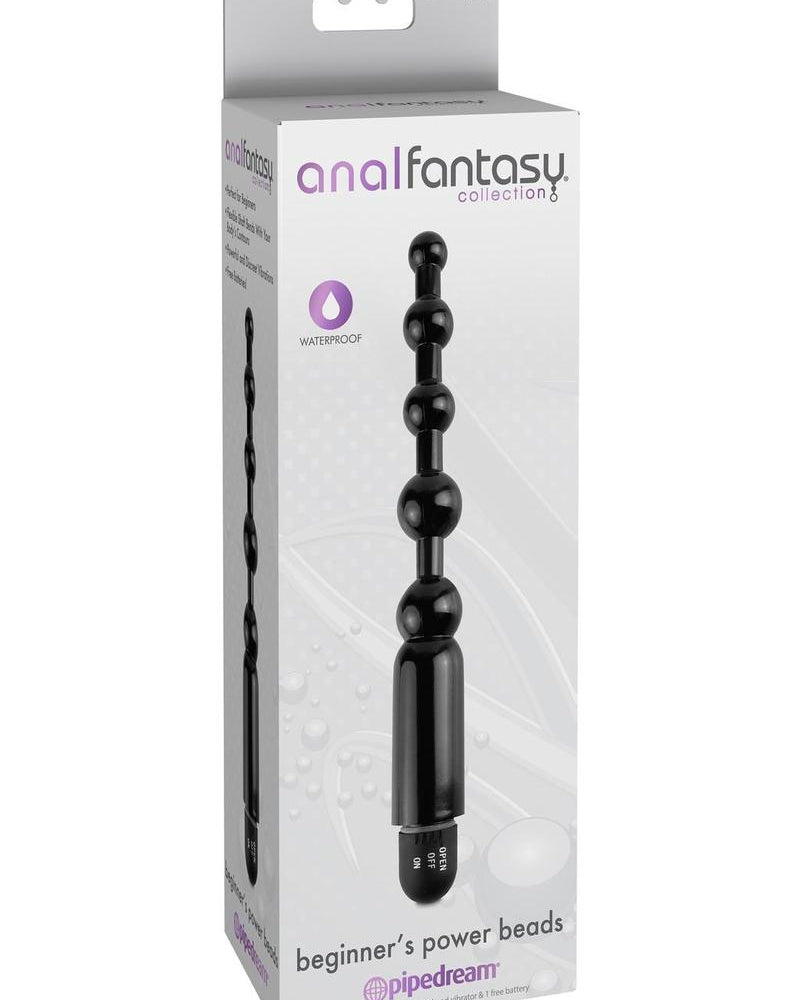 Anal Fantasy - Collection Beginner`s Power Beads Waterproof - Black