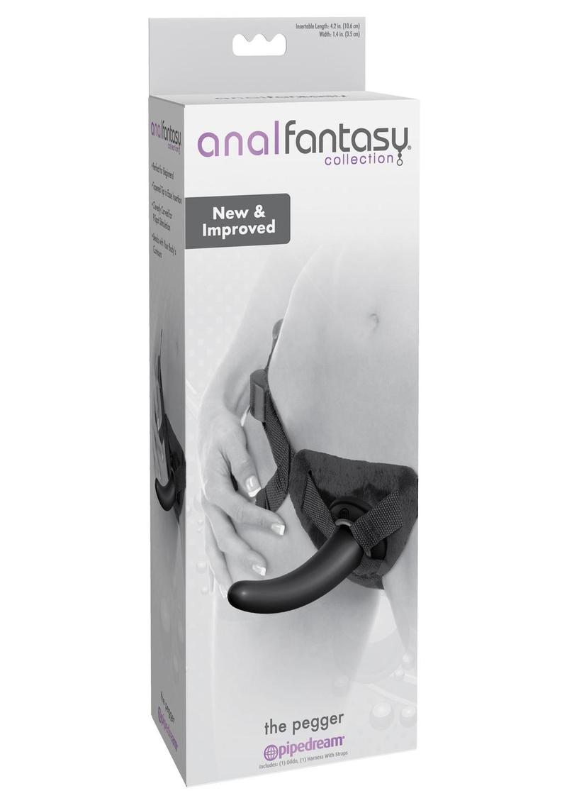 Anal Fantasy Collection The Pegger Strap On Black 4.75 Inch