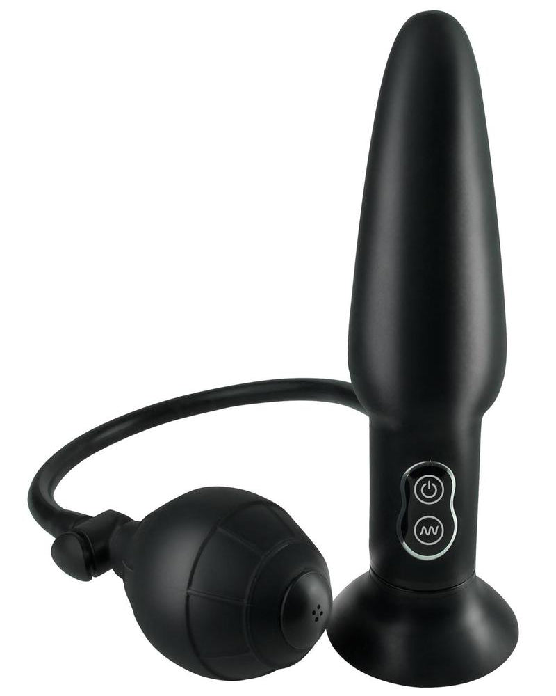 Expansor vibrador Anal Fantasy Collection resistente al agua, color negro, 5 pulgadas