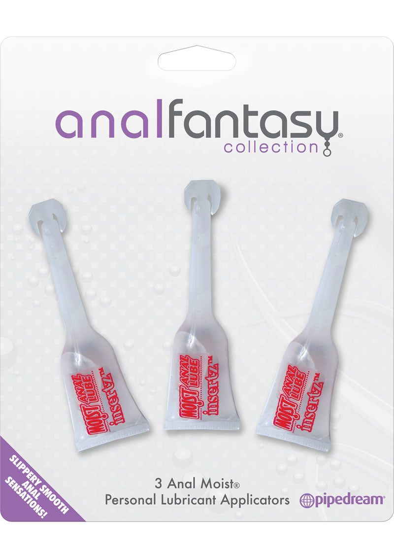 Colección Anal Fantasy, paquete de 3 muestras de lubricante anal húmedo