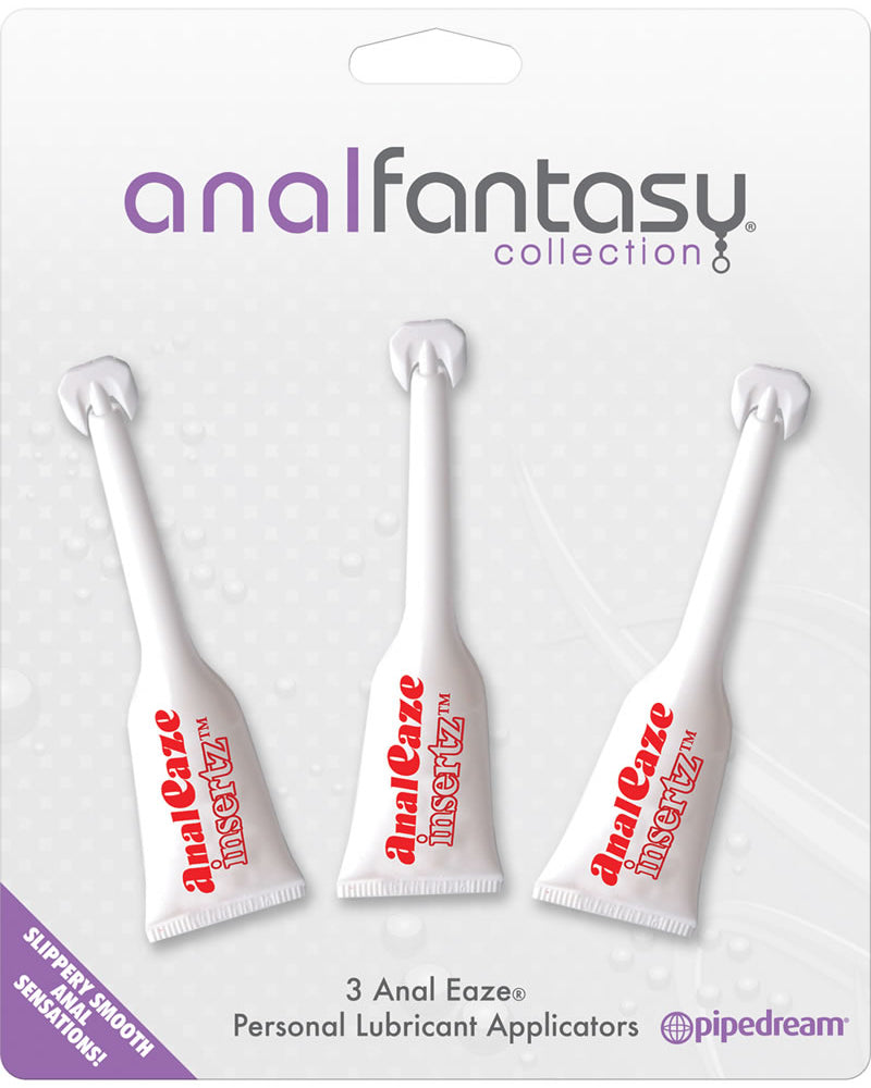 Anal Fantasy Collection Anal Eaze Personal Lubricant Applicators 3 Each Per Pack