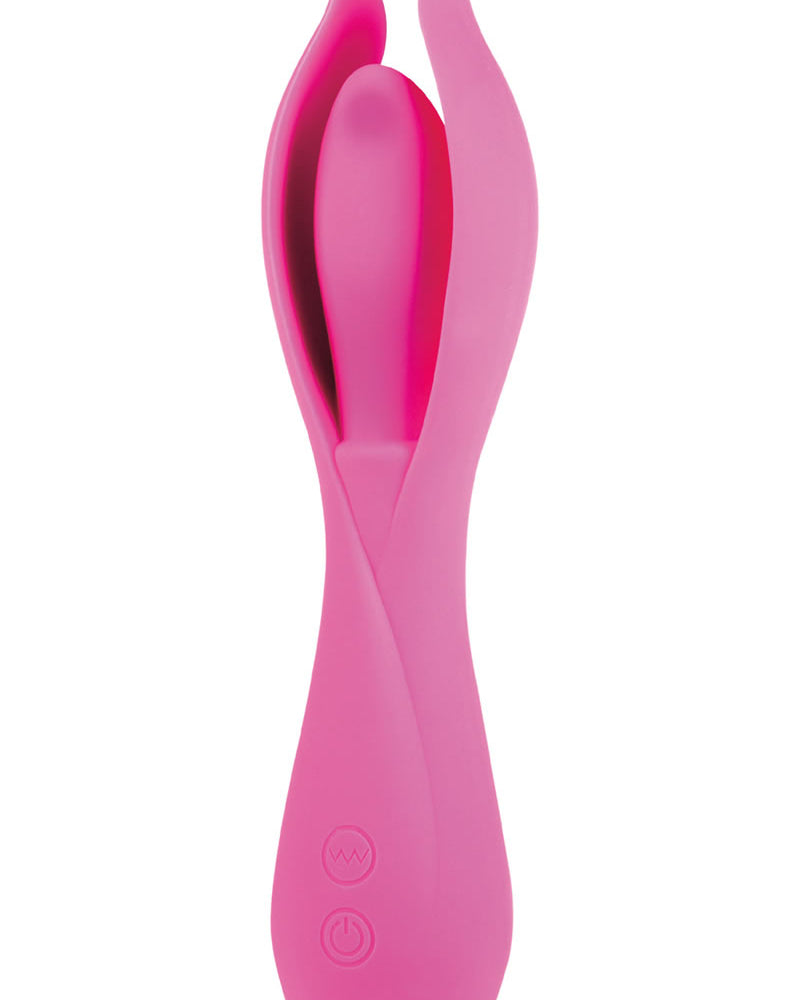 Vibrador recargable de silicona Lust L6, resistente al agua, color rosa, 8 pulgadas