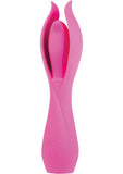 Lust L6 Silicone Rechargeable Vibe Waterproof Pink 8 Inch